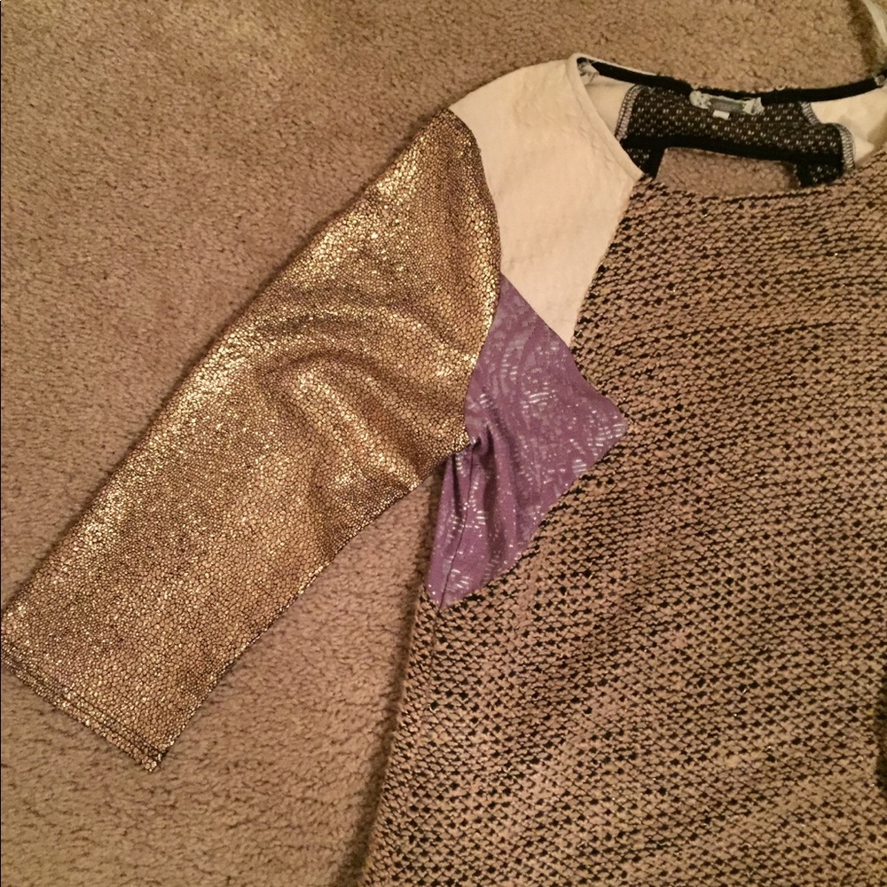 Golden and beige shirt